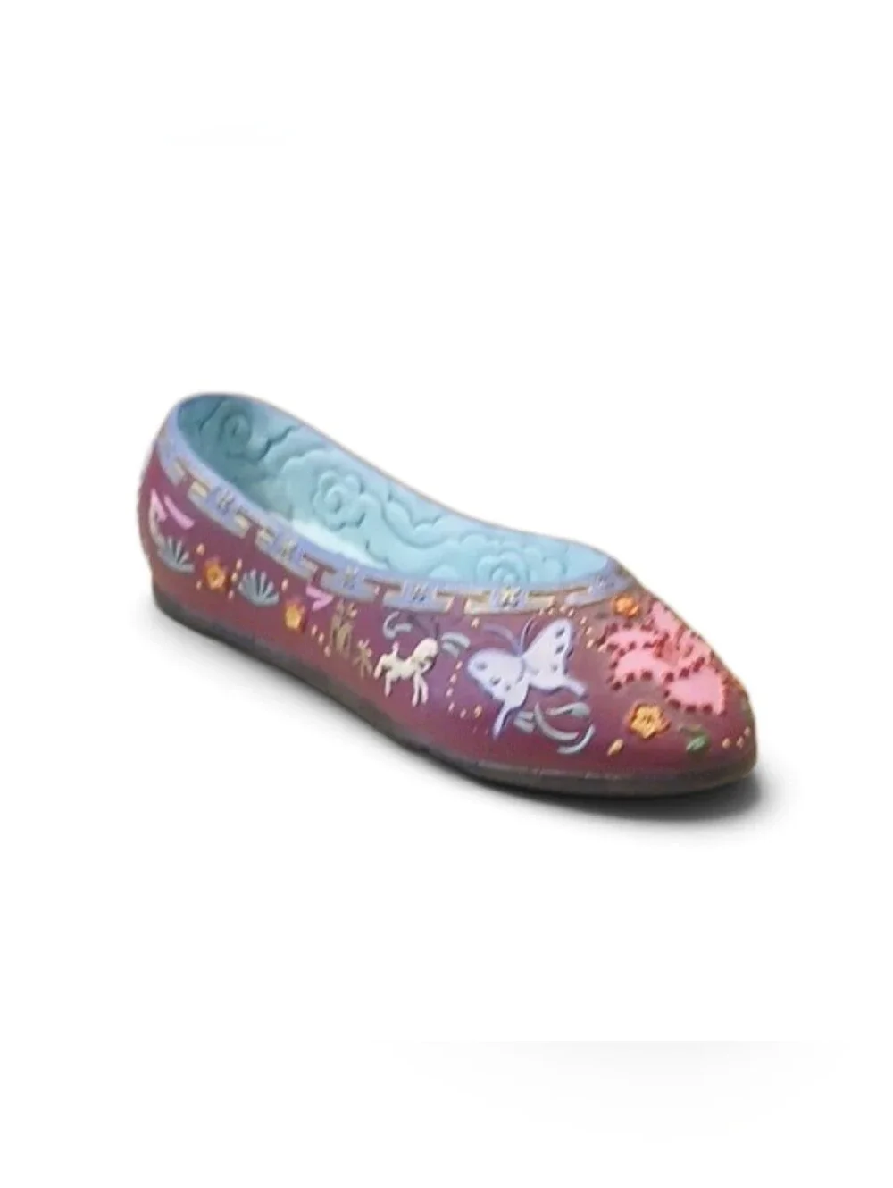 Vintage Mulan Decorative Ceramic Little Shoe